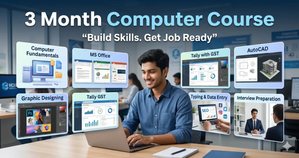 3 Month Computer Course – Build Skills & Get Job Ready Fast